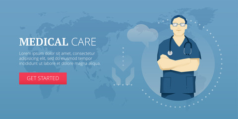 Medical care banner