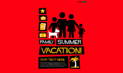 Family Summer Vacation Poster