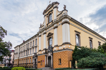 Benedictine monastic complex (1720 - 1723) in Legnica: Benedictine monastery and church of St....