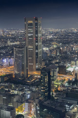東京の新宿からの夜景