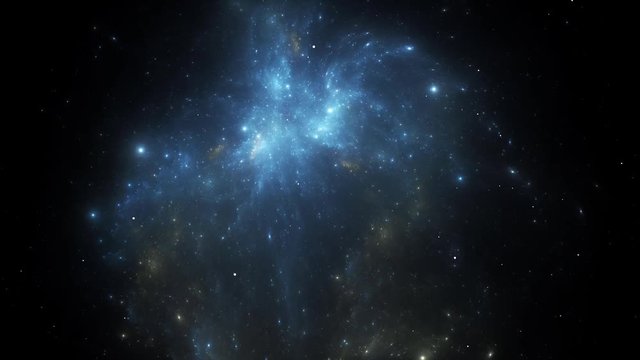 Space nebula transformation, animation