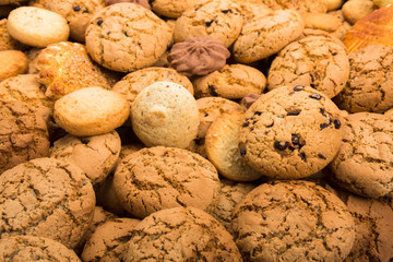 Lots of cookies and biscuits background