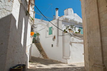 Fototapeta premium Alleyway. Ceglie Messapica. Puglia. Italy. 