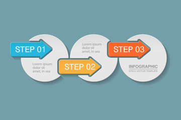 Vector infographic template for diagram, graph, presentation, chart, business concept with 3 options.