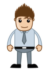 Modern Fashionable Cartoon Business Boy