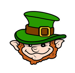 Happy Young Leprechaun Face
