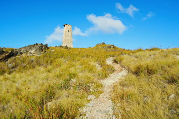 tower, castle, architecture, sky, road