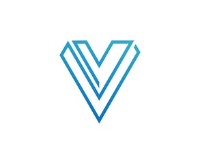 V logo