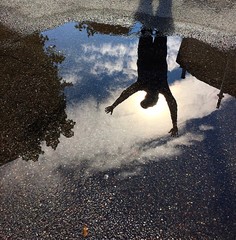 uomo riflesso silhouette