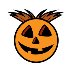 Happy Halloween Pumpkin Character