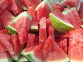 Fresh Juicy Watermelon Slices 