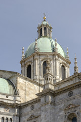 Fototapeta na wymiar Cathedral dome, Como, Italy