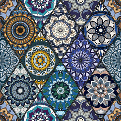 Seamless pattern. Vintage decorative elements. Hand drawn background. Islam, Arabic, Indian, ottoman motifs. Perfect for printing on fabric or paper. - 171197538