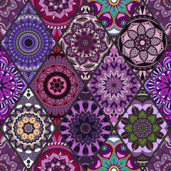 Seamless pattern. Vintage decorative elements. Hand drawn background. Islam, Arabic, Indian, ottoman motifs. Perfect for printing on fabric or paper.