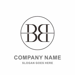 Monogram Letter B Geometric Infinity Circle Architecture Interior Construction Business Company Stock Vector Logo Design Template 