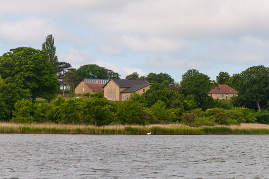 Old hospital buildings on Oringe in Vordingborg Denmark