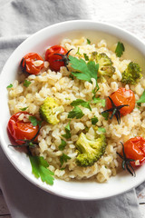 Bulgur with vegetables