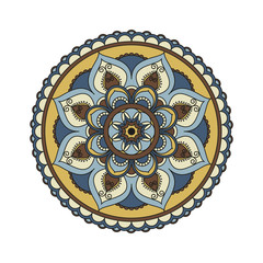 Flower Mandalas. Vintage decorative elements. Oriental pattern, vector illustration. Islam, Arabic, Indian, turkish, pakistan, chinese, ottoman motifs