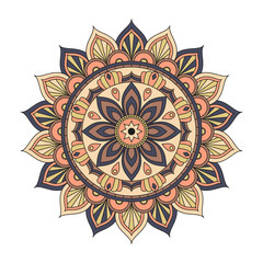 Flower Mandalas. Vintage decorative elements. Oriental pattern, vector illustration. Islam, Arabic, Indian, turkish, pakistan, chinese, ottoman motifs