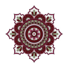 Flower Mandalas. Vintage decorative elements. Oriental pattern, vector illustration. Islam, Arabic, Indian, turkish, pakistan, chinese, ottoman motifs