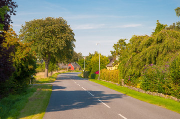 Fototapeta premium Village of Askeby on island of Moen in Denmark