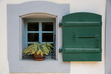 Traditional Farm House Window in Lenk Switzerland