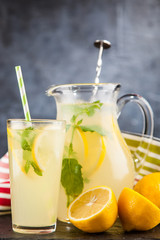 Jar of lemonade