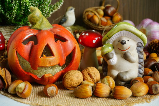 Decoration for Halloween -  - seasonal and holidays concept - soft focus
