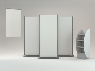 roll-ups with hanger and display