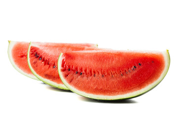 Ripe juicy watermelons