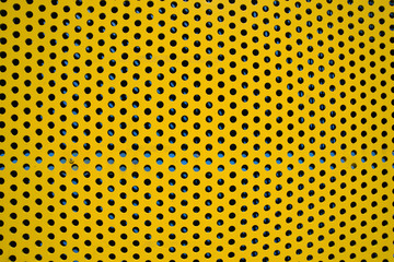 Yellow perforated plate