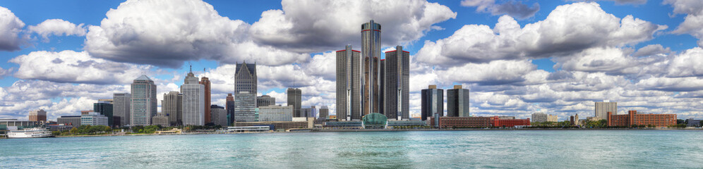 Panorama of the Detroit Skyline