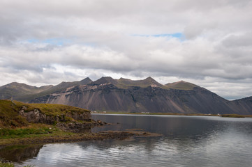 Mountain in Hornafjordur Iceland