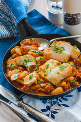 Cod and chorizo stew