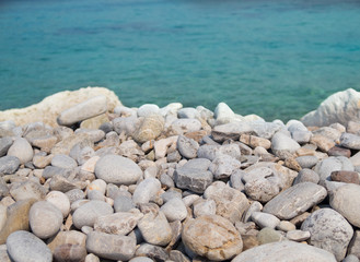 stones on the beach