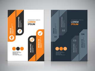 Corporate design of brochure cover