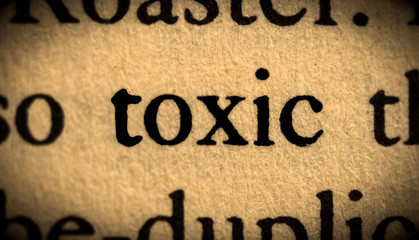 Word toxic in the text
