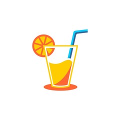 orange juice vector illustration