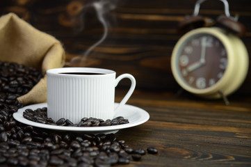 A cup of coffee espresso.