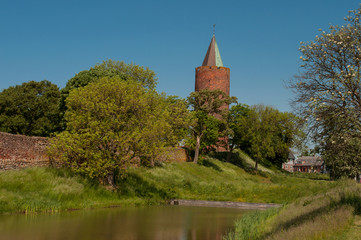 Vordingborg castle ruins and the goose tower