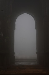raigad fort in fog