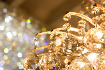 The glass ball Sparkling accessories of lamp