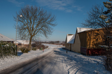 Farm in the danish village of Kastrup in Denmark