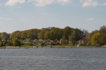 green area in Rostock in Germany
