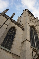 Fototapeta na wymiar Place et église de la Chapelle (Bruxelles)