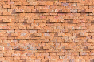 Brick red brick texture with swell brick.