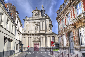 Fototapeta na wymiar Sainte-Marie Madeleine church in Lille, France
