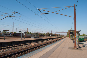 Fototapeta na wymiar Ringsted train station in Denmark