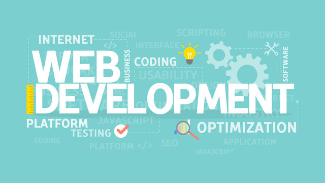 Web development concept.