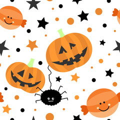 Seamless tiling Halloween texture